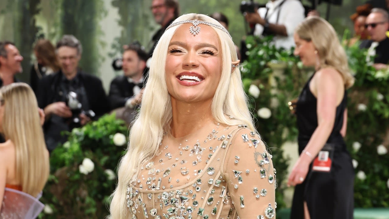 Karol G Went Full Fantasy With a Glittering Marc Jacobs Frock—And Elf Ears!—at the 2024 Met Gala