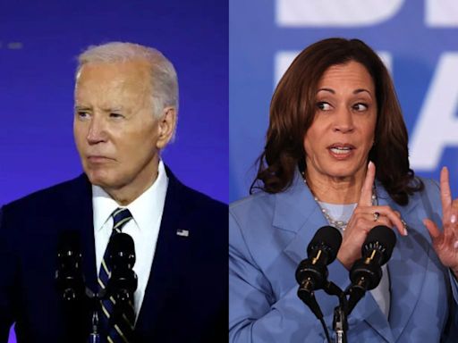 While Biden fumbles at the podium, Kamala Harris is doing her best at playing presidential