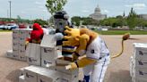 Campaign to legalize sports betting in Missouri gets help from mascots to haul voter signatures