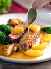 Pan Fried Duck Breast with Orange Sauce - Krumpli