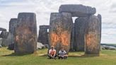 Stonehenge orange powder paint removed after Just Stop Oil protest