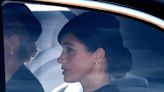 Kate y Meghan llegaron en autos separados a Westminster Hall para velar a la reina