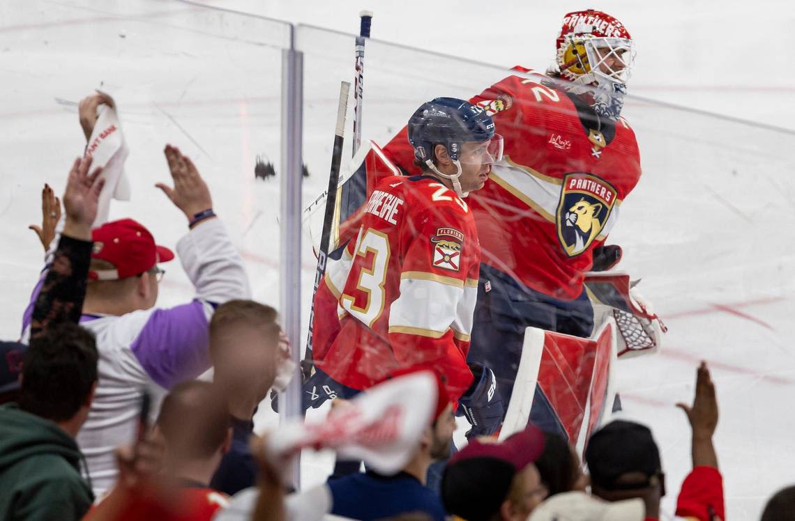 Want a lesson in clutch? Watch the Panthers’ Verhaeghe, Bobrovsky in Game 2 win vs Lightning