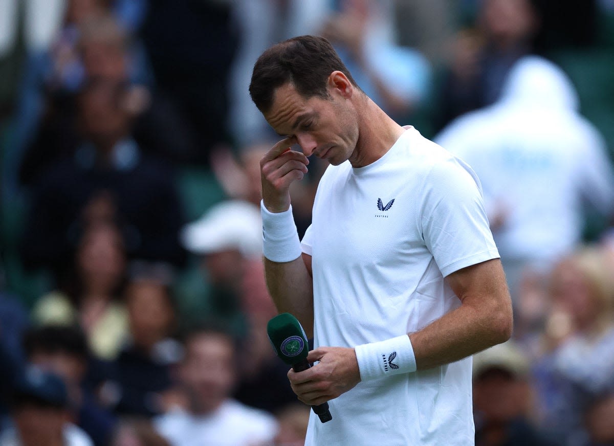 Wimbledon 2024 LIVE: Tennis results as Andy Murray in tears at tribute presentation after doubles defeat