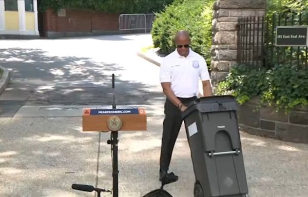 Mayor Eric Adams unveils first official NYC Bin for trash pickup, announces new rule for this fall
