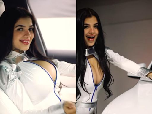 Karely Ruiz presume su nuevo Tesla a sus haters: 'Voy por más'| VIDEO