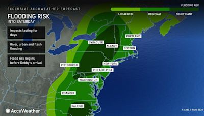 Tropical Storm Debby to turn northward, drench northeastern US