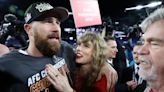 Taylor Swift Spotted in Mini Skirt and Heels Holding Hands With Travis Kelce on Las Vegas Date