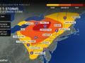 Beryl, tropical downpours to raise Northeast flood and tornado threat