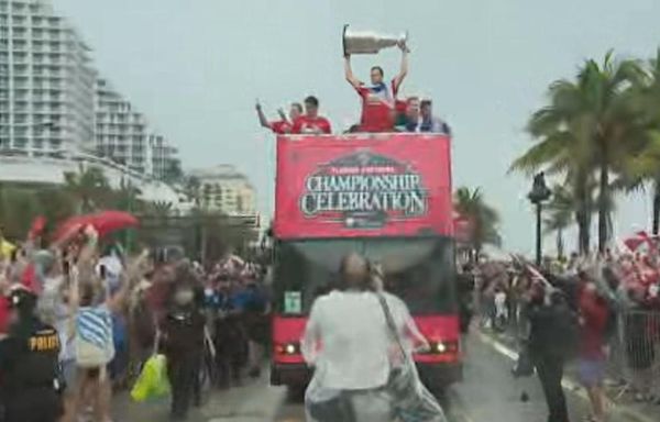 Florida Panthers honored with Parade of Champions in Fort Lauderdale Beach