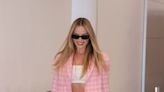 Margot Robbie Goes Full Barbie in a Vintage Pink Blazer — Get the Look