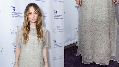 Kaley Cuoco Steps Out in Brunello Cucinelli Sandals for 2024 Heart Gala