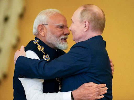 India's Modi meets Putin in Moscow, sparking criticism from Zelenskyy