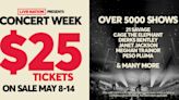 $25 tickets to dozens of shows in Northern California during Live Nation 'Concert Week'