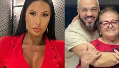 Gracyanne Barbosa exalta mãe de Belo e faz surpresa de aniversário: 'Especial'