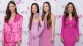 Elizabeth Hurley in Bedazzling Embellishments, Vera Wang and Her Daughter Embrace Soft Style Details at BCRF Hot Pink Party 2024