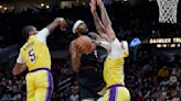 Lakers vs. Blazers takeaways: Anthony Davis concentrates on anchoring defense