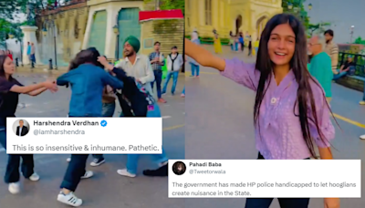 Netizens Slam Woman For Dancing, Filming Reel During A Fight In Shimla; 'Pathetic'