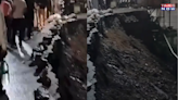 Portion of Main Road Collapses In Shimla As Heavy Rainfall Continues | VIDEO