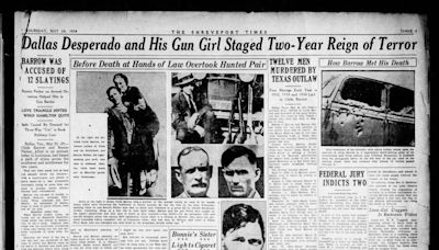 90 years ago this month, Bonnie and Clyde were ambushed in this small down near Shreveport