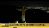 紀念巴西球王比利逝世週年 基督像「穿上」球衣