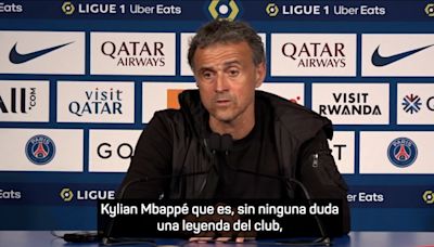 Luis Enrique despide con honores a Mbappé: "Es una leyenda del club" - MarcaTV