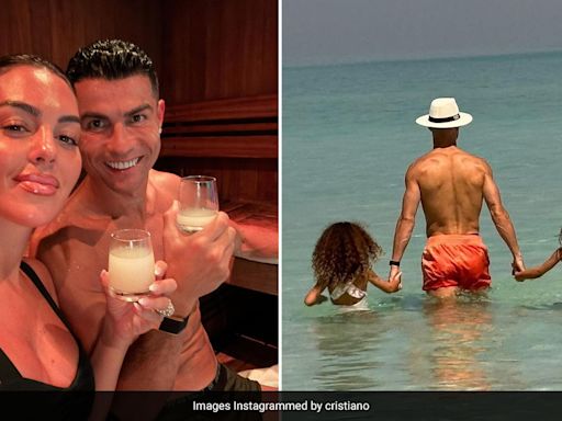 For Cristiano Ronaldo, "Happiness" Is Spending Family Time On A Beach Holiday With Georgina Rodriguez