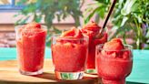 How to Make Red Drink Water Ice, a Frozen Dessert Made with Strawberries