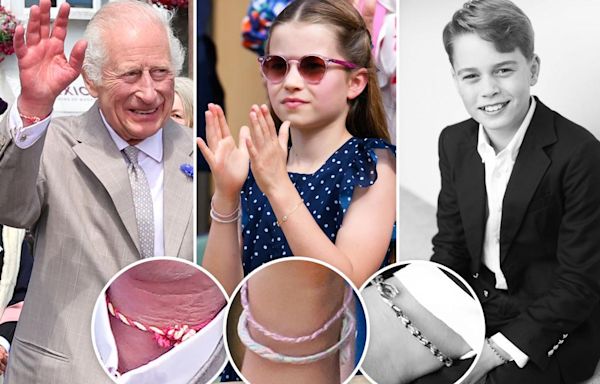Prince George, Princess Charlotte and King Charles III have adorable matching friendship bracelets