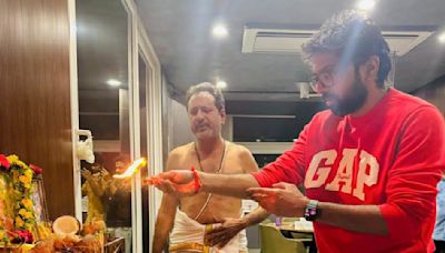 Megastar Chiranjeevi starrer Vishwambhara’s makers begin dubbing for movie with a celestial pooja ceremony; SEE PICS