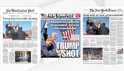 "Ensanglanté", "blessé": les unes de la presse américaine après la tentative d'assassinat contre Donald Trump
