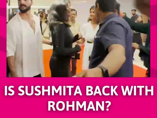 Rumored Boyfriend Rohman Shawl Spotted Protecting Sushmita Sen From Crowd In Mumbai | Entertainment - Times of India Videos