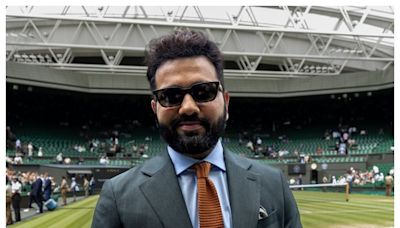 Rohit Sharma Steals Show At Wimbledon 2024, See Viral Pictures