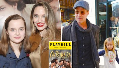 Angelina Jolie and Brad Pitt’s daughter Vivienne drops his last name in ‘The Outsiders’ Playbill