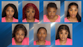 7 women arrested after altercation sends Goose Creek officer to the hospital: GCPD