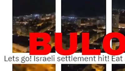 No, este vídeo en el que un misil alcanza un edificio no es del ataque iraní contra Israel en abril de 2024: se grabó en 2021