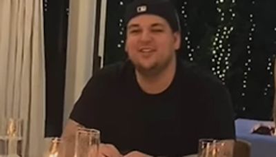 Rob Kardashian makes rare appearance in Khloe's 40th birthday video