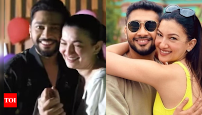 Gauahar Khan gets emotional as husband Zaid Darbar gives a special surprise by proposing her again | - Times of India