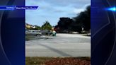 Crews extinguish flames on garbage truck in SW Miami-Dade - WSVN 7News | Miami News, Weather, Sports | Fort Lauderdale