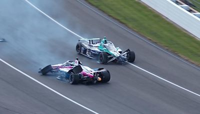 Indy 500 live blog: Larson speeds in pits; Newgarden leads halfway; Herta, Ericsson crash; Honda engine woes