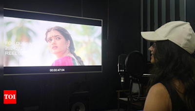 Bhagyashri Borse completes dubbing for 'Mr Bachchan' | Telugu Movie News - Times of India