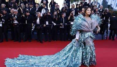 Aishwarya Rai Bachchan walks in blue-silver gown in second appearance at Cannes 2024