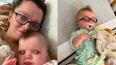 Mother documents story of baby born with bubble on eyeball from glaucoma as she says infant is ‘thriving’