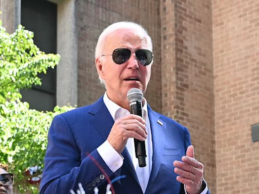 Biden plays it cool at Pennsylvania ice cream social after church