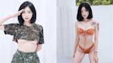 SWAG女軍官「高清無碼照」曝光！洩超兇火辣身材 丁字褲趴地解放美尻