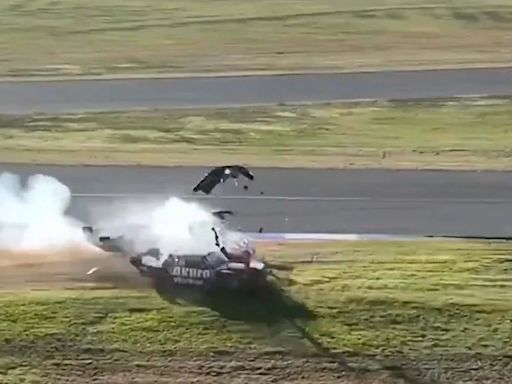 Espeluznante accidente en el TC Pista: el video del impacto a toda velocidad en Toay