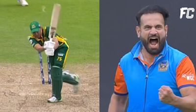 Video: Irfan Pathan's Aggressive Celebration After Dismissing Younis Khan In IND vs PAK WCL Final