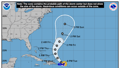 Tropical Storm Ernesto is expected to strengthen into a hurricane, forecasters say