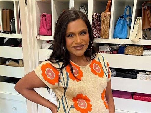 Mindy Kaling showcases incredible post-baby body in turquoise swimsuit months after welcoming third child