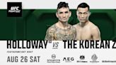 UFC Fight Night: Holloway VS. The Korean Zombie in Singapore for Asia Prime Time Showdown in August